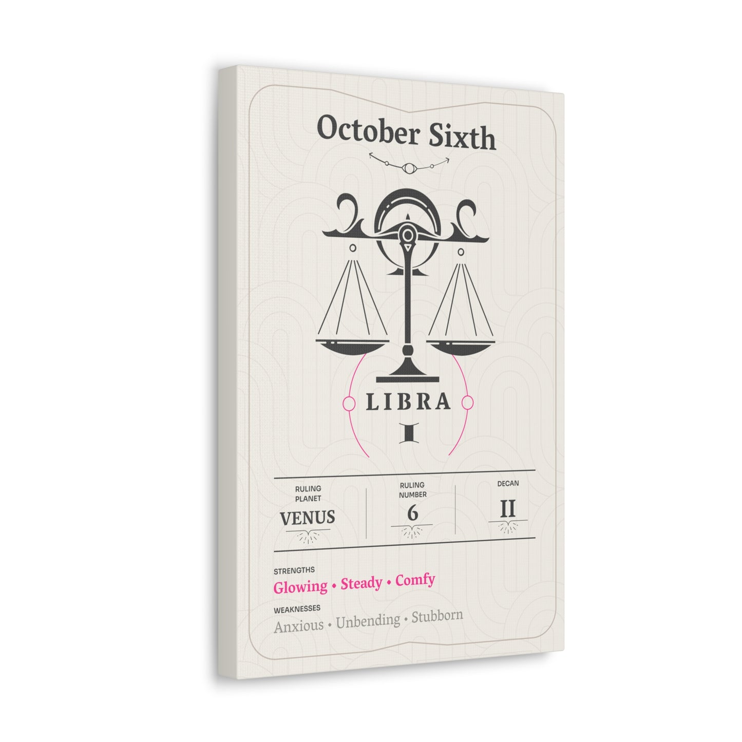 October Sixth Canvas