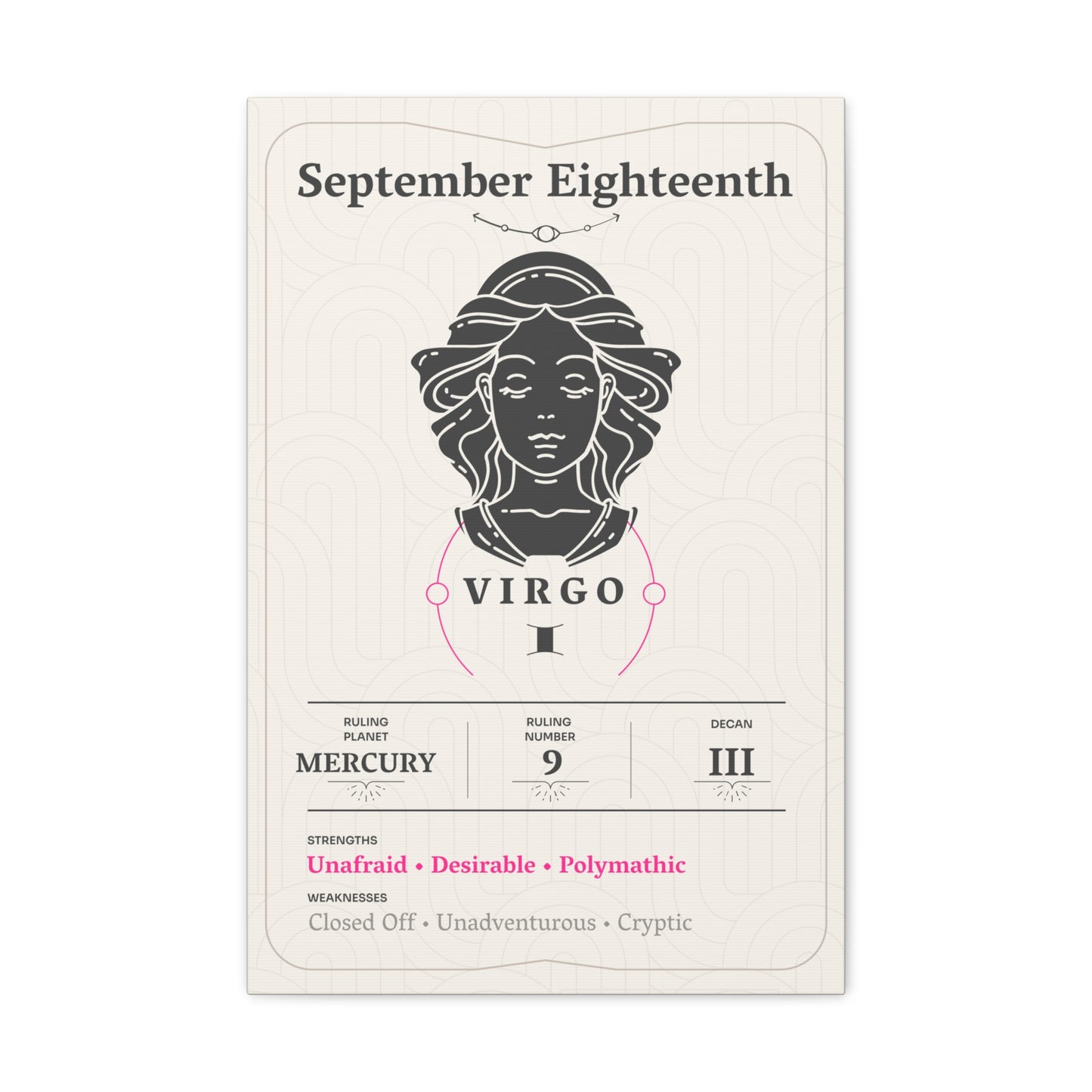 September Eighteenth Canvas