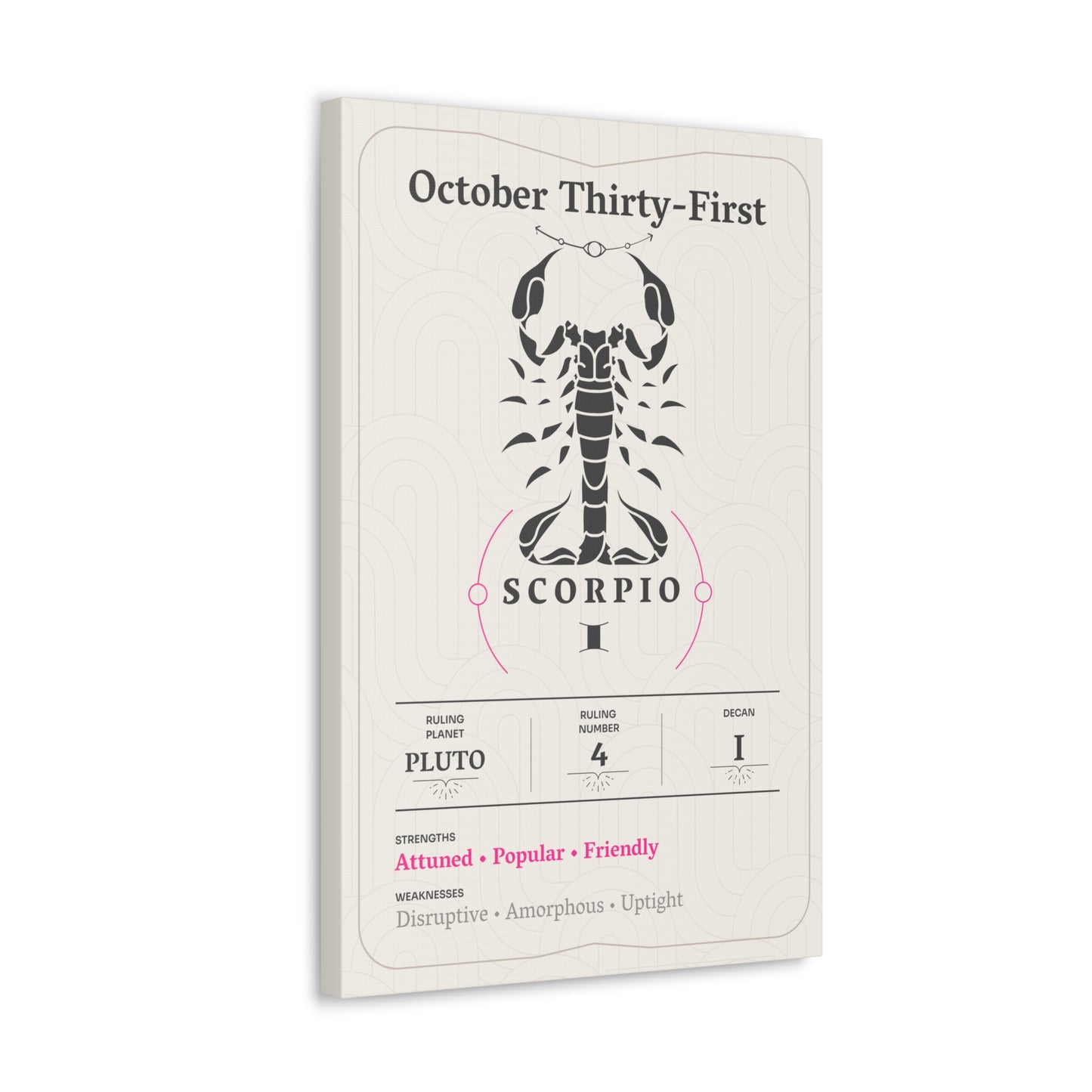 October Thirty-First Canvas