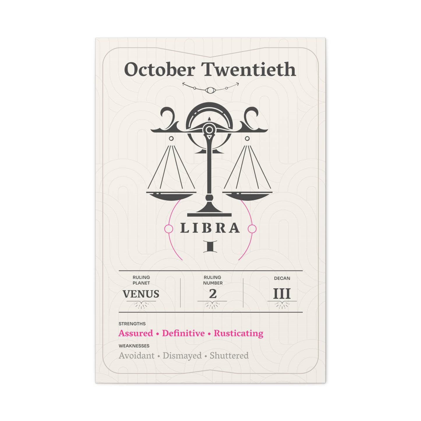 October Twentieth Canvas