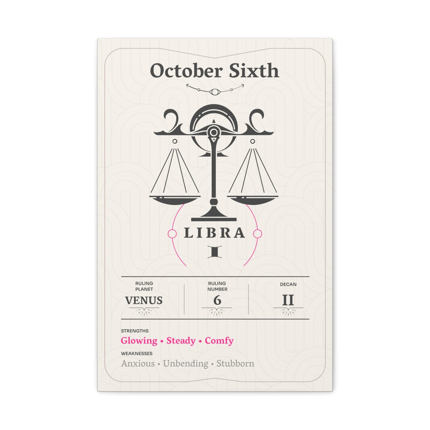 October Sixth Canvas