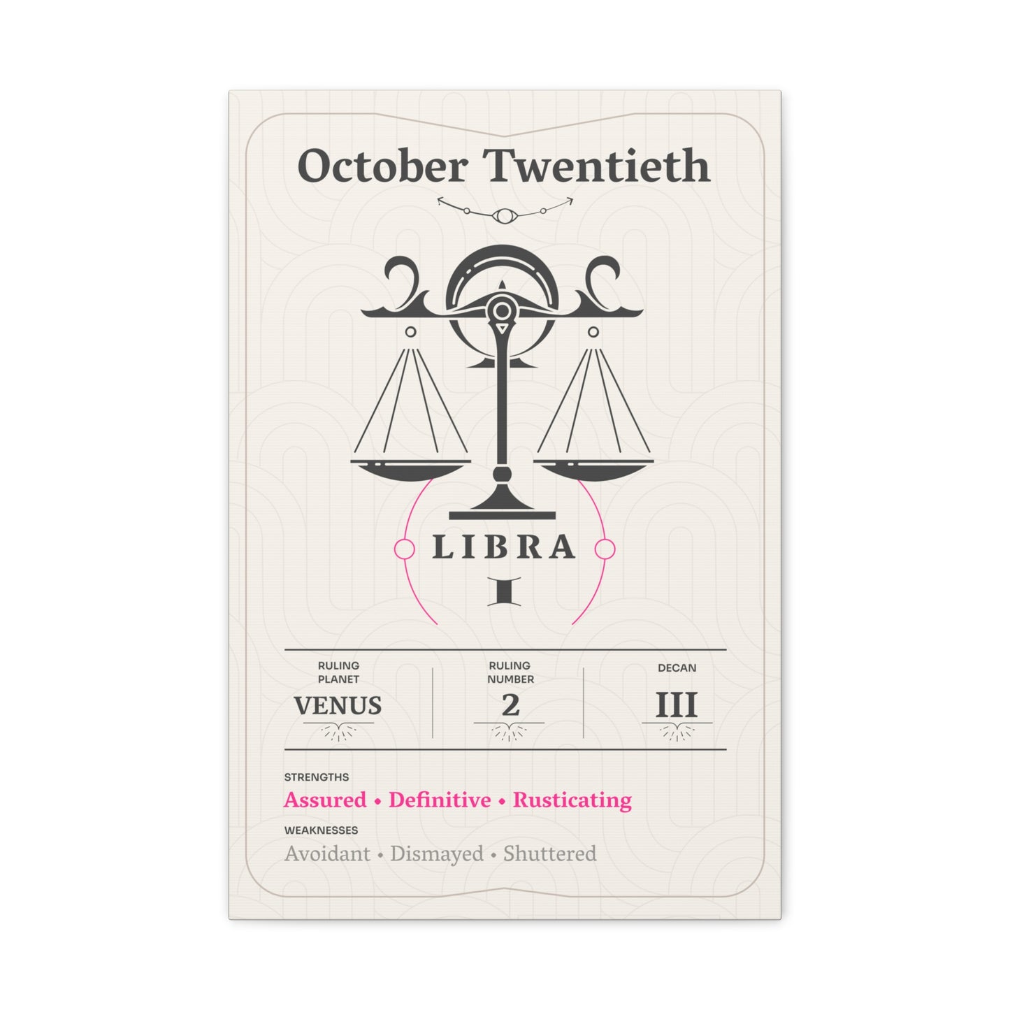 October Twentieth Canvas