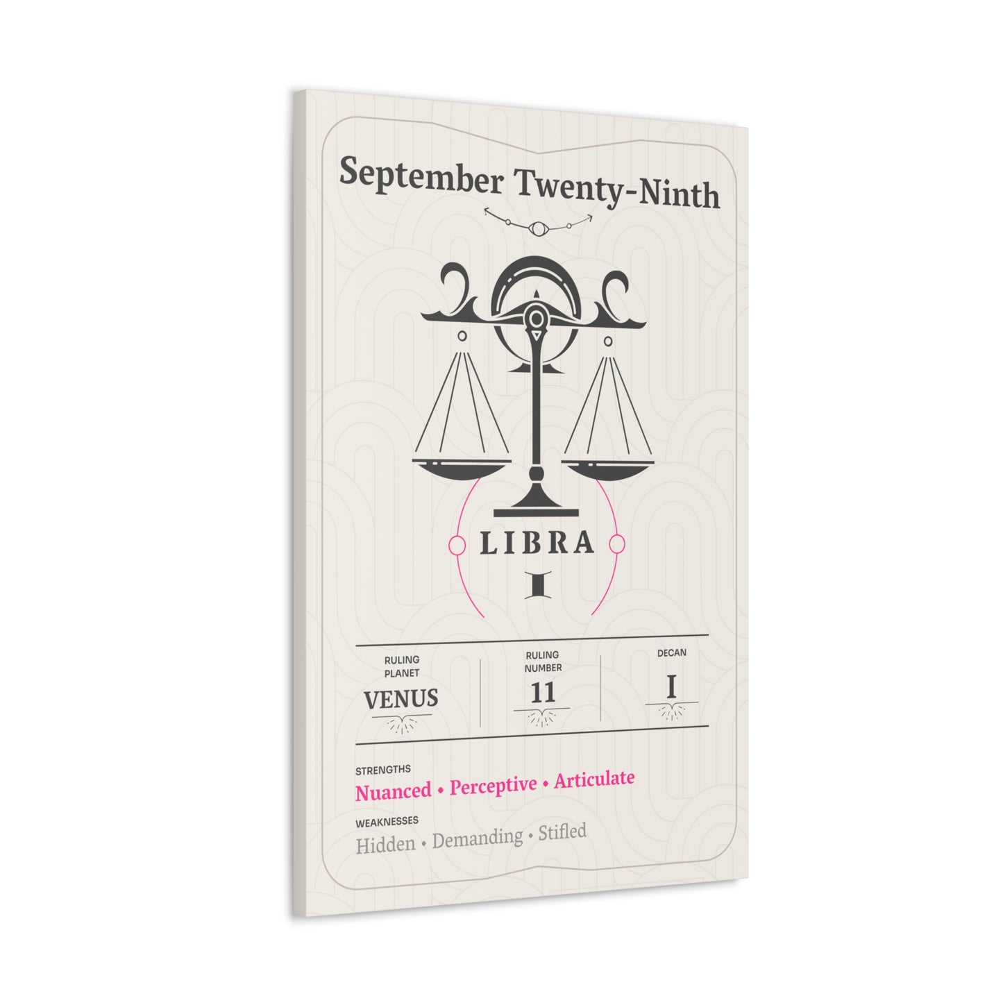 September Twenty-Ninth Canvas