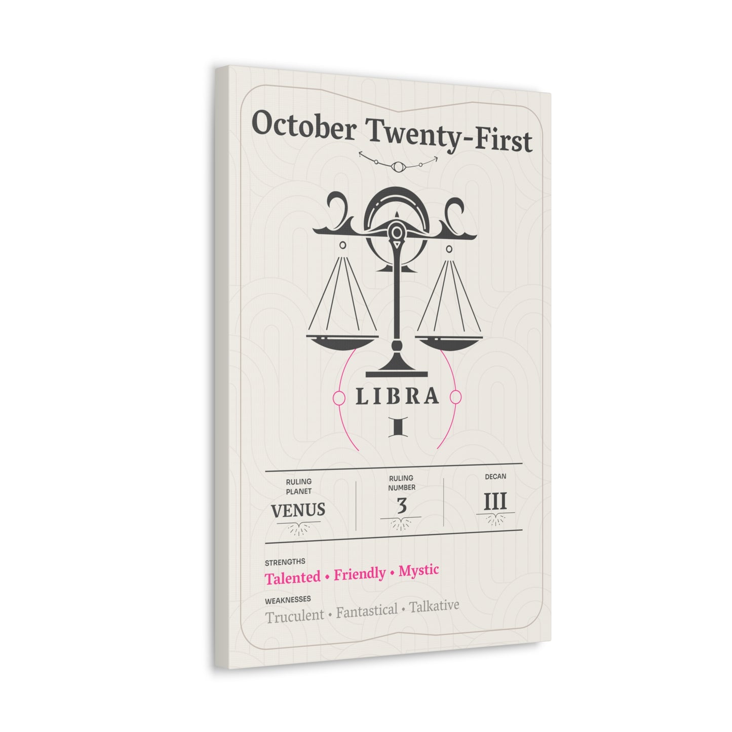 October Twenty-First Canvas