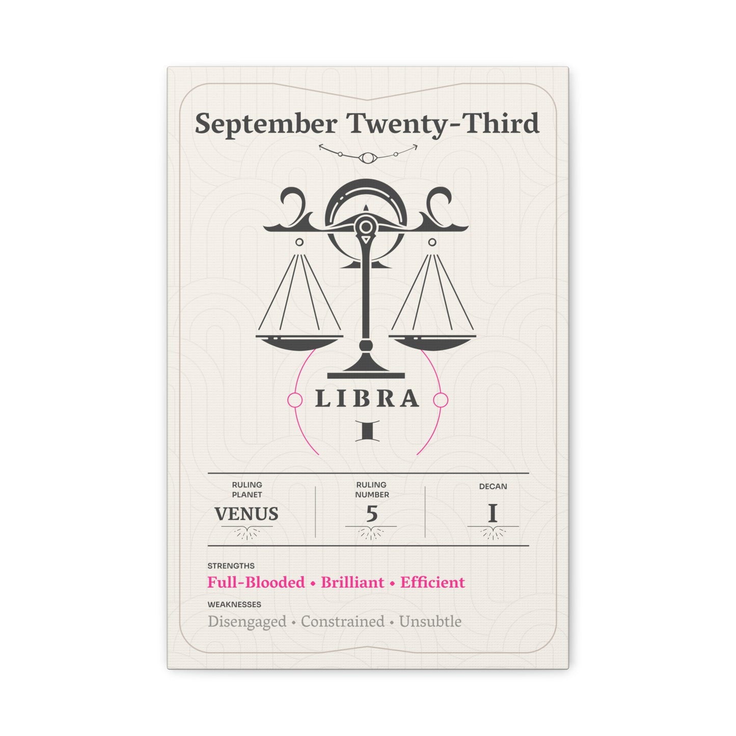 September Twenty-Third Canvas