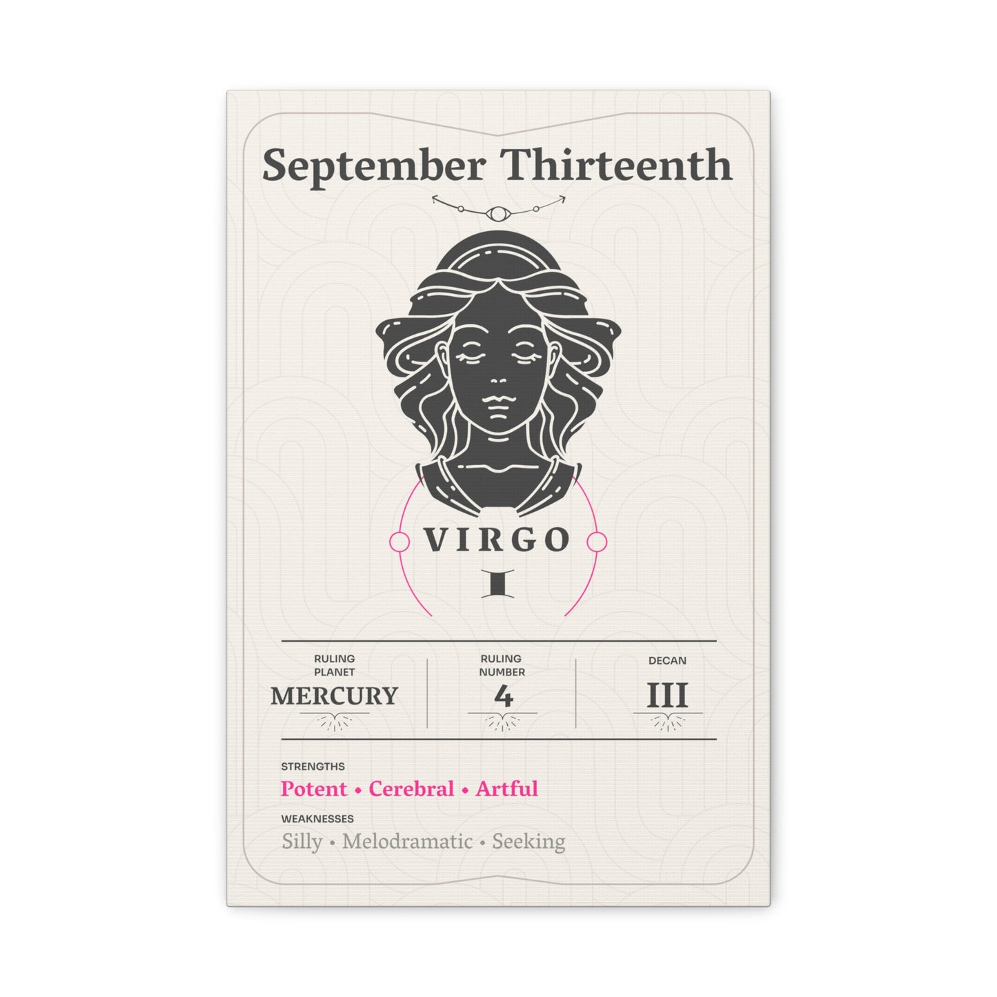 September Thirteenth Canvas