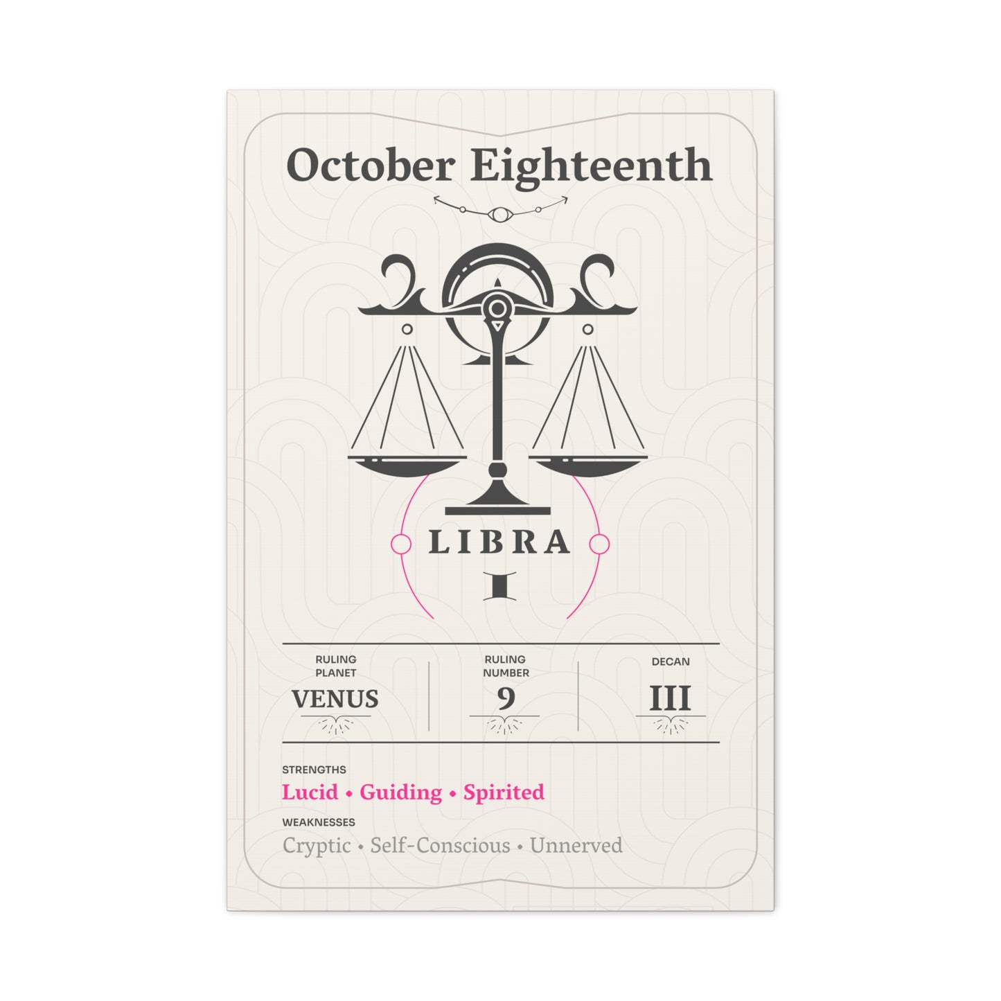 October Eighteenth Canvas