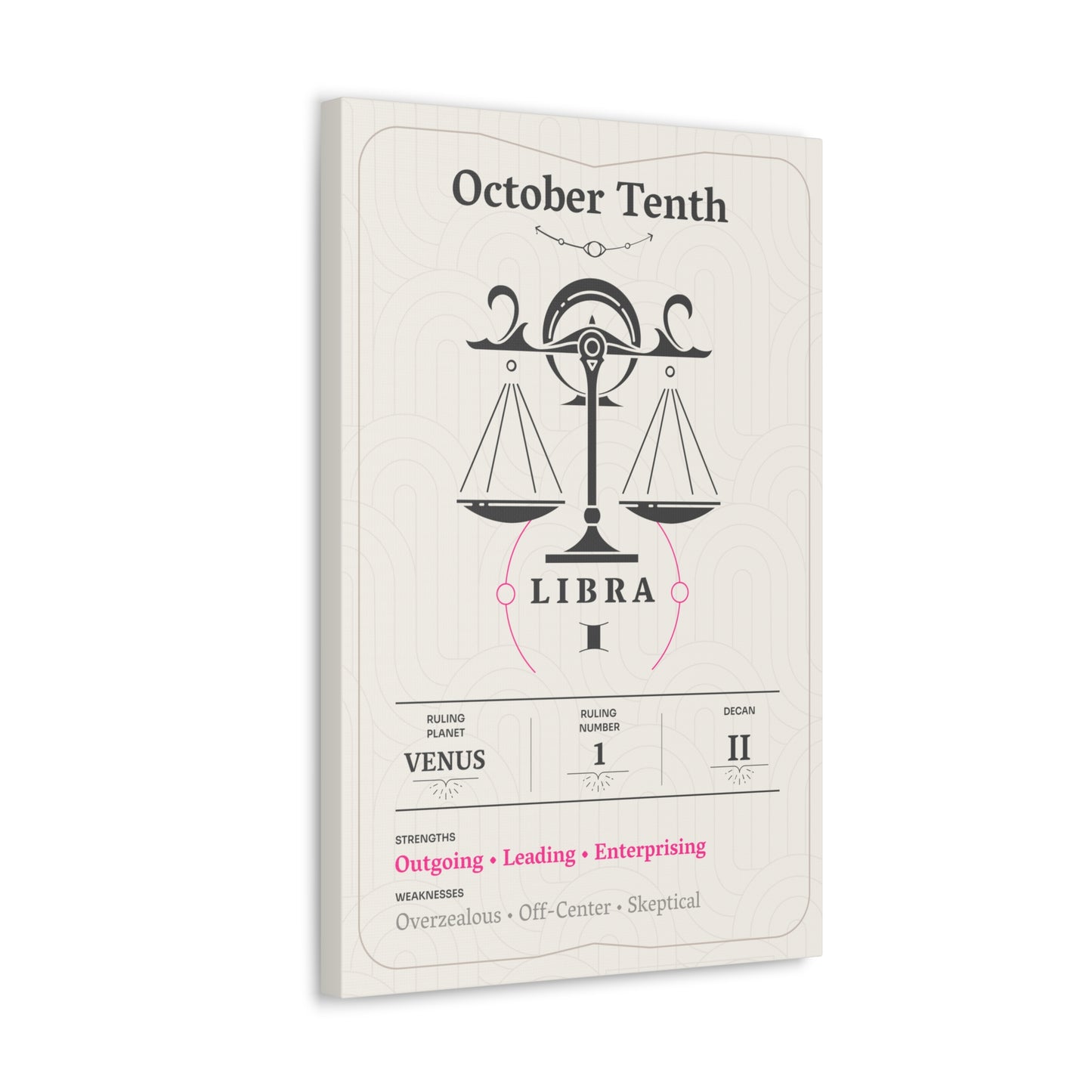 October Tenth Canvas