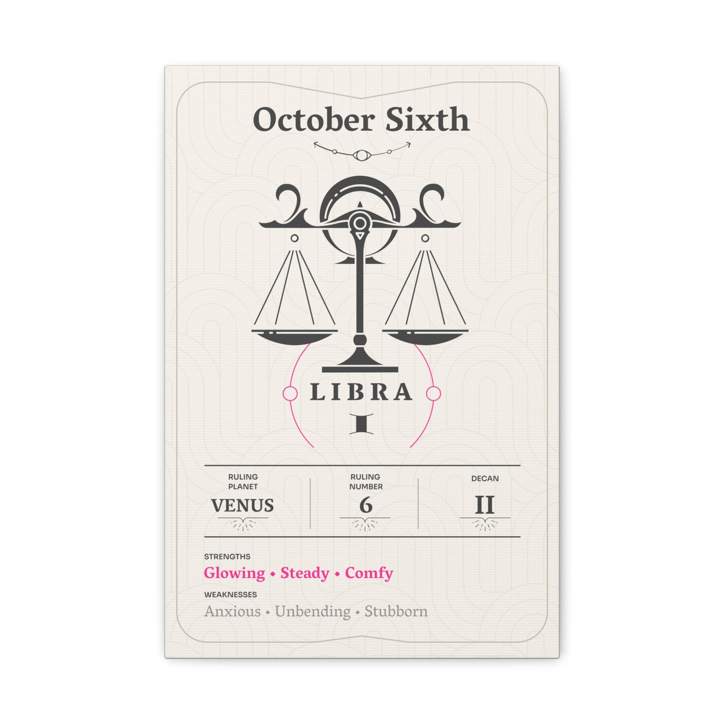 October Sixth Canvas