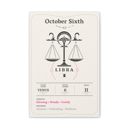 October Sixth Canvas