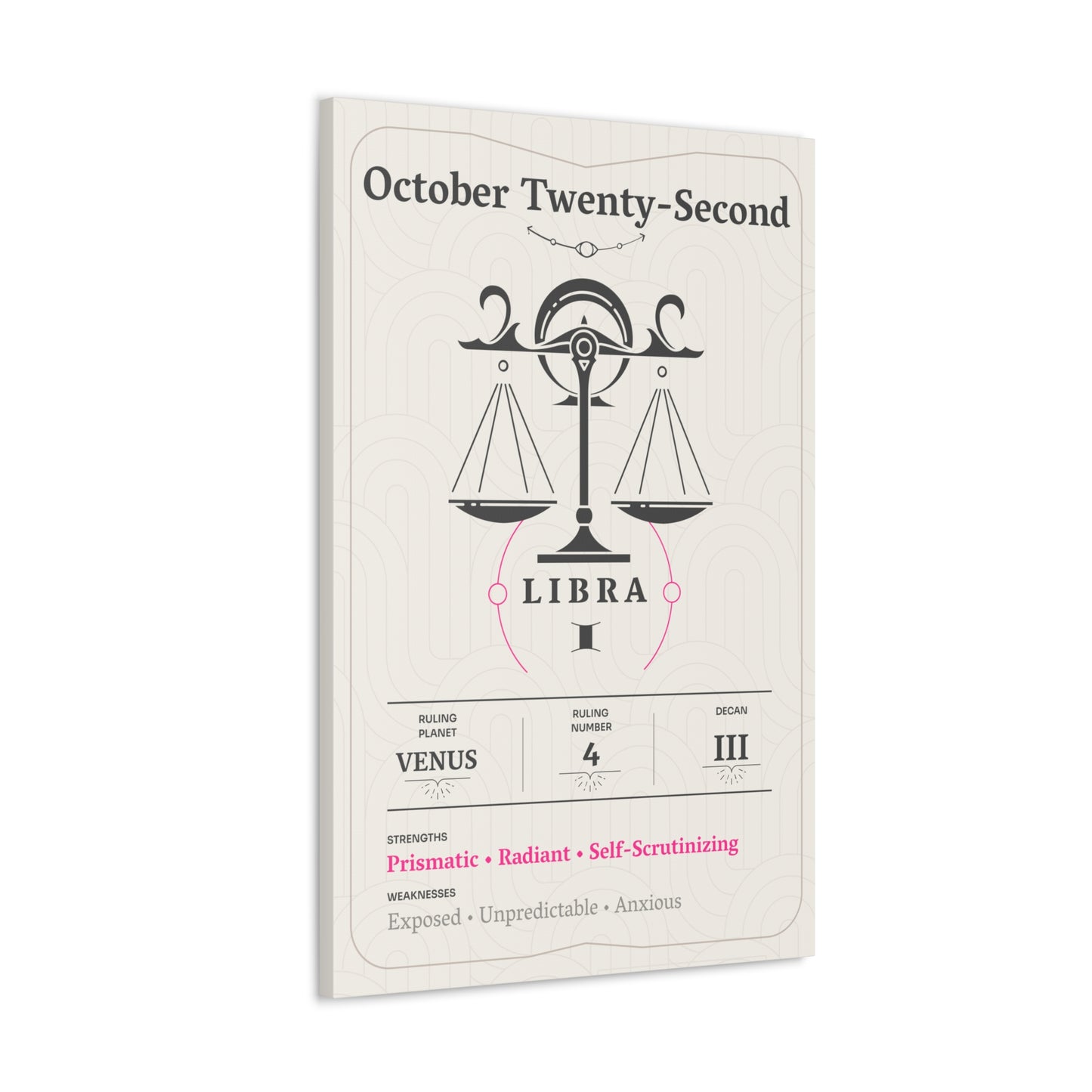 October Twenty-Second Canvas