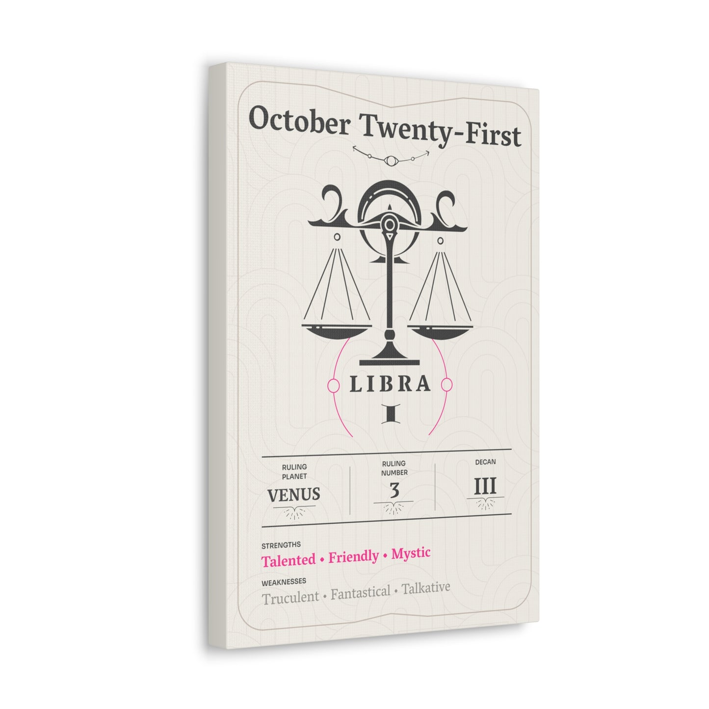 October Twenty-First Canvas