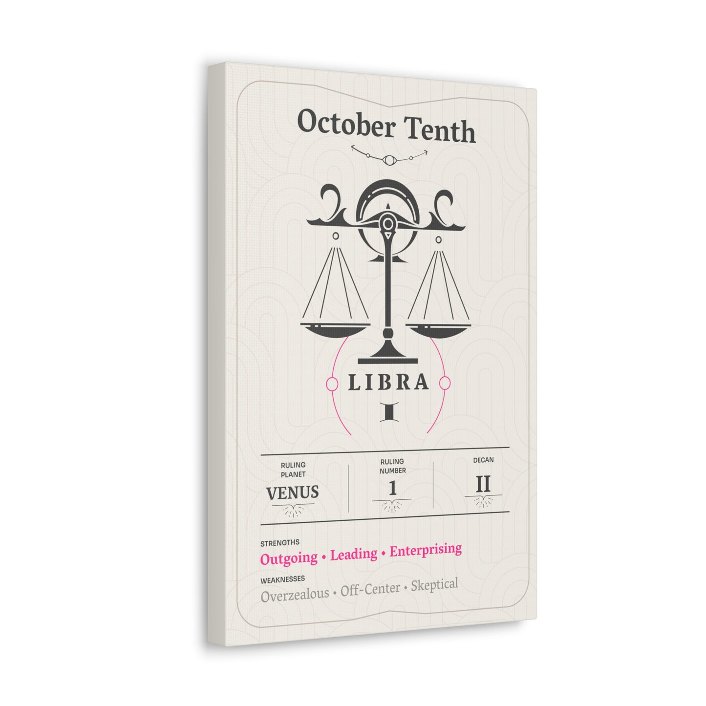 October Tenth Canvas