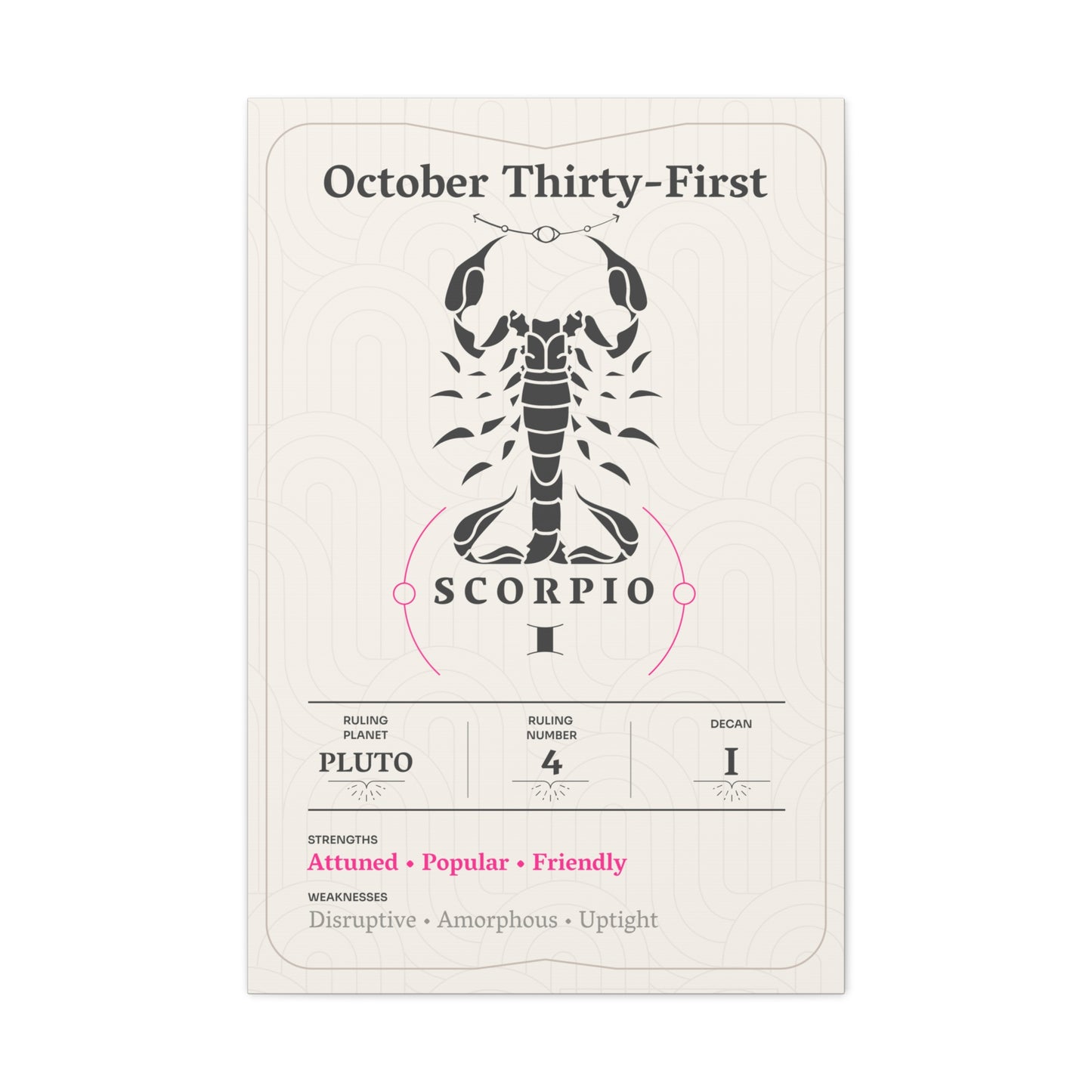 October Thirty-First Canvas