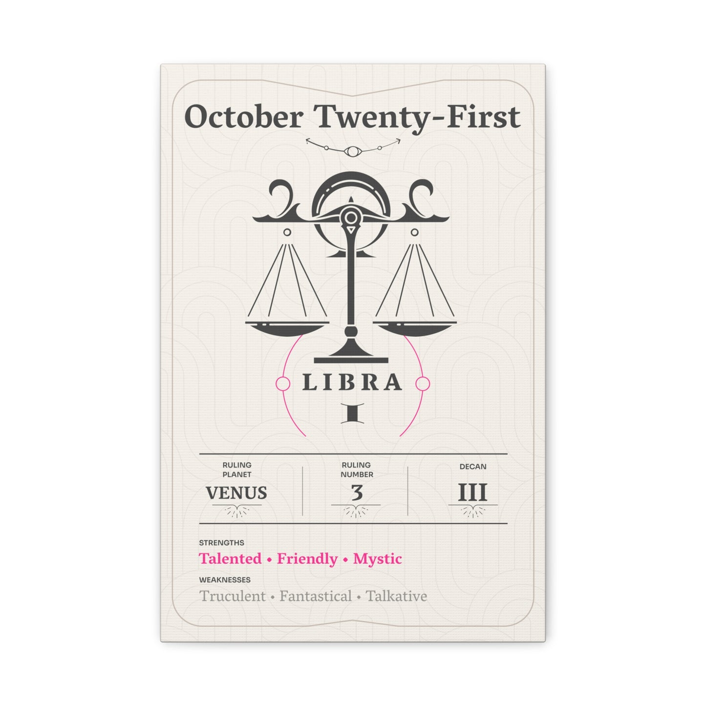 October Twenty-First Canvas