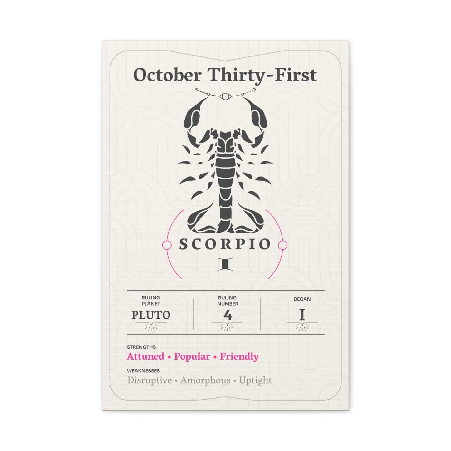 October Thirty-First Canvas