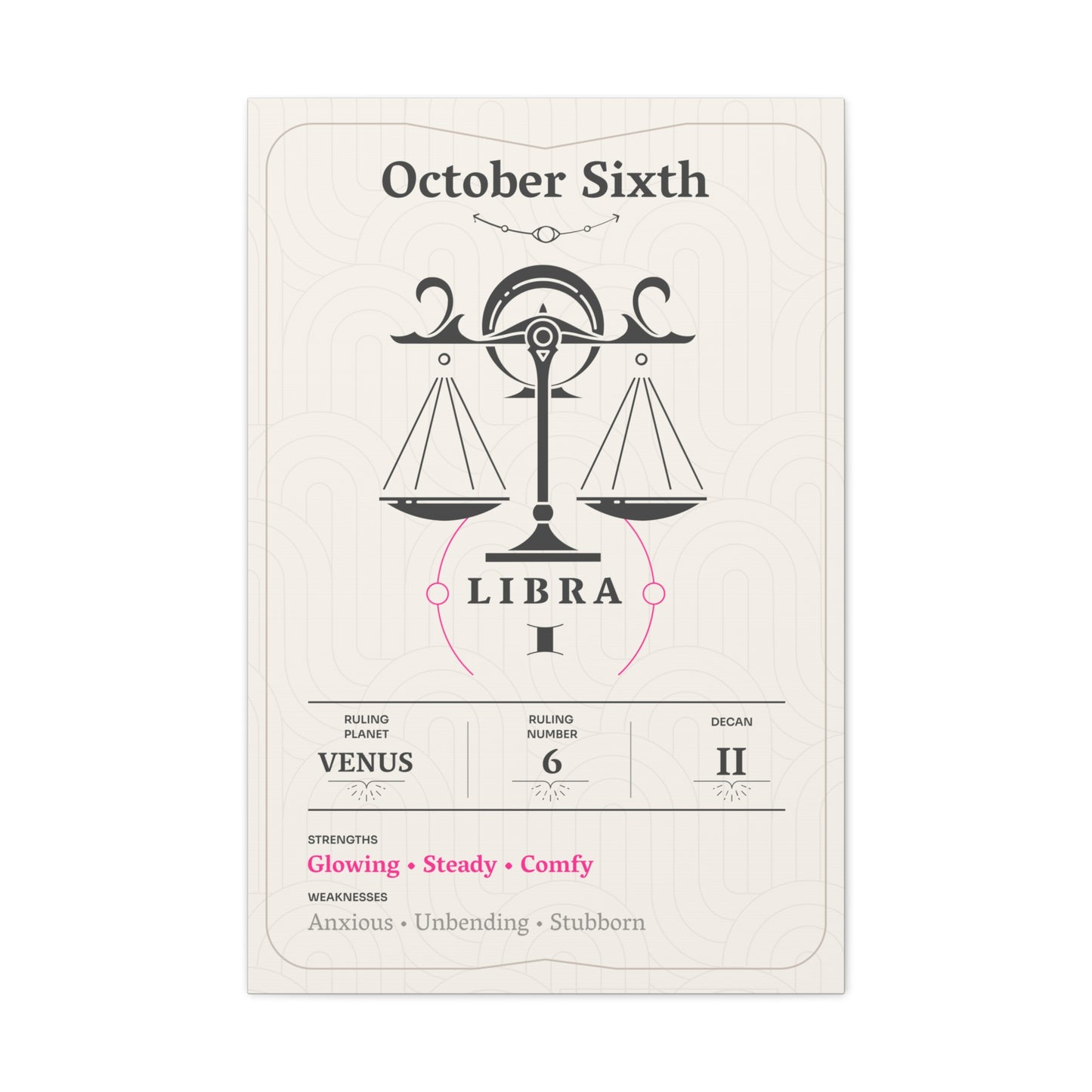 October Sixth Canvas