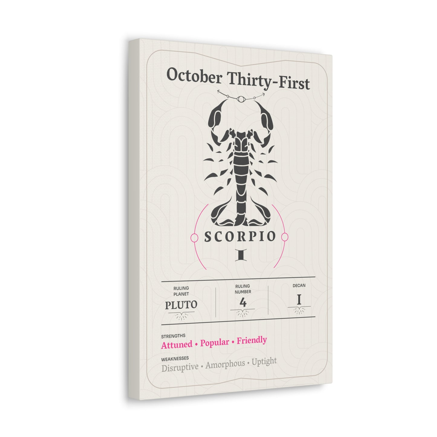 October Thirty-First Canvas