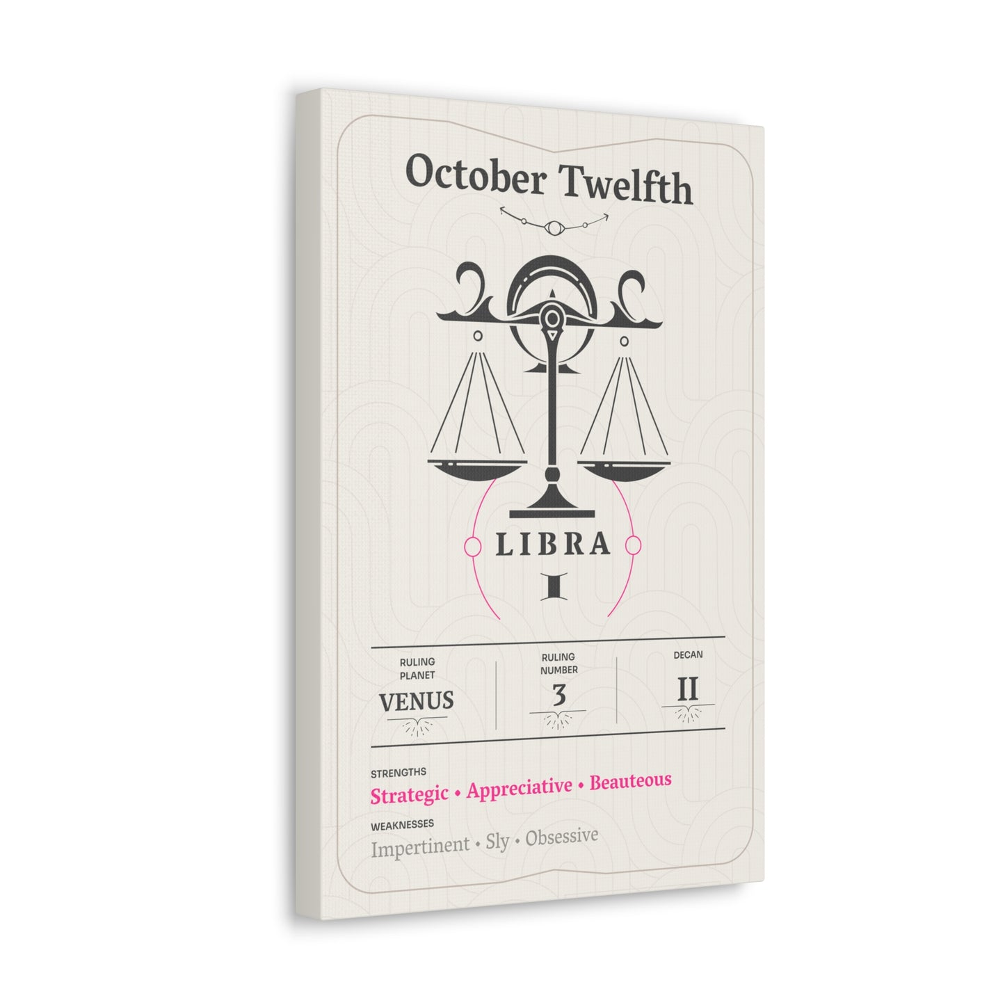 October Twelfth Canvas