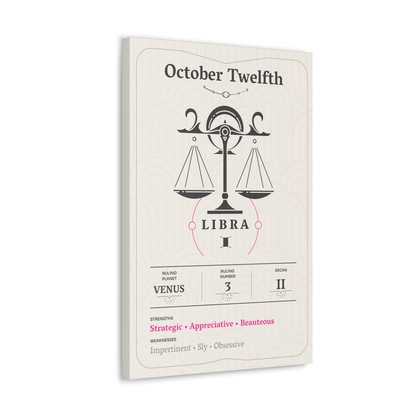 October Twelfth Canvas