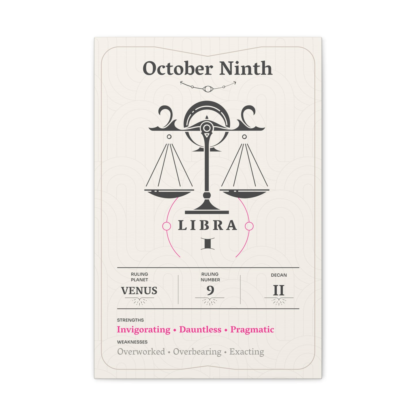 October Ninth Canvas