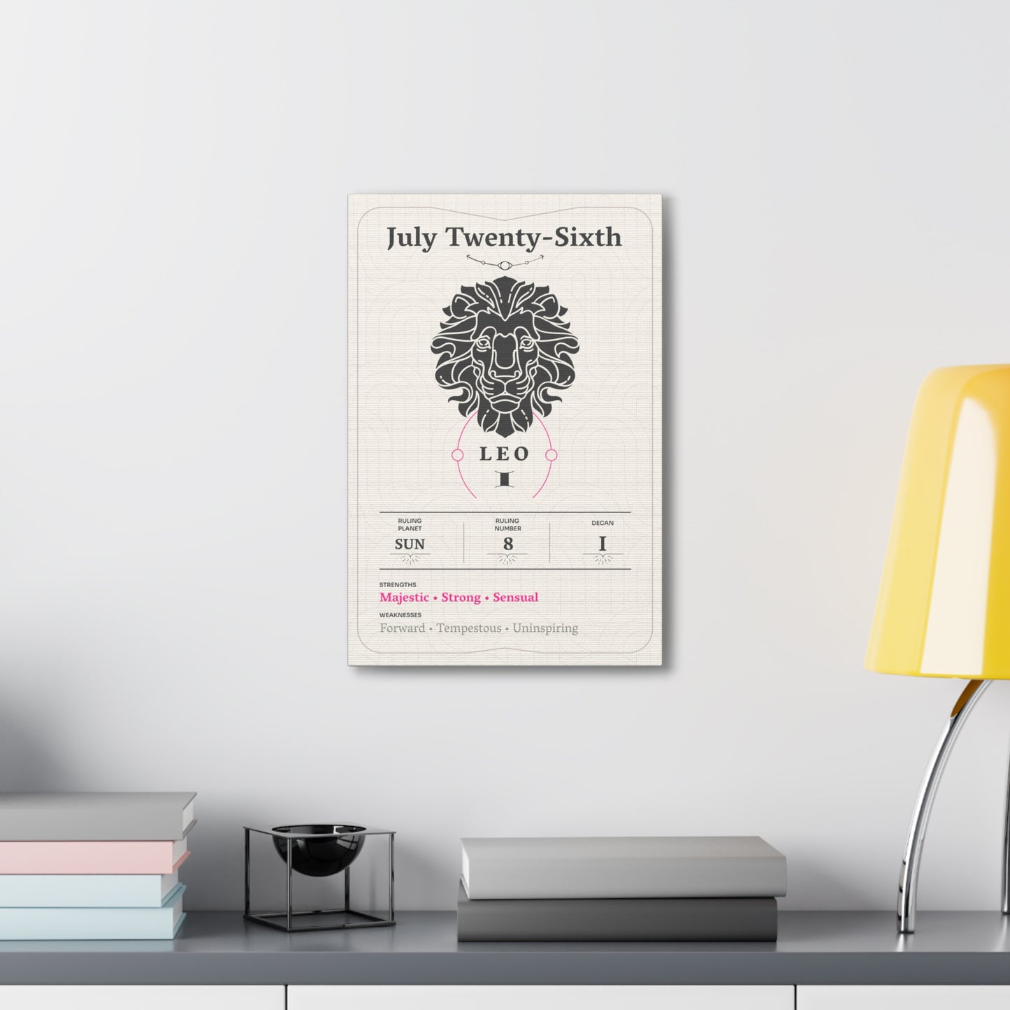 July Twenty-Sixth Canvas