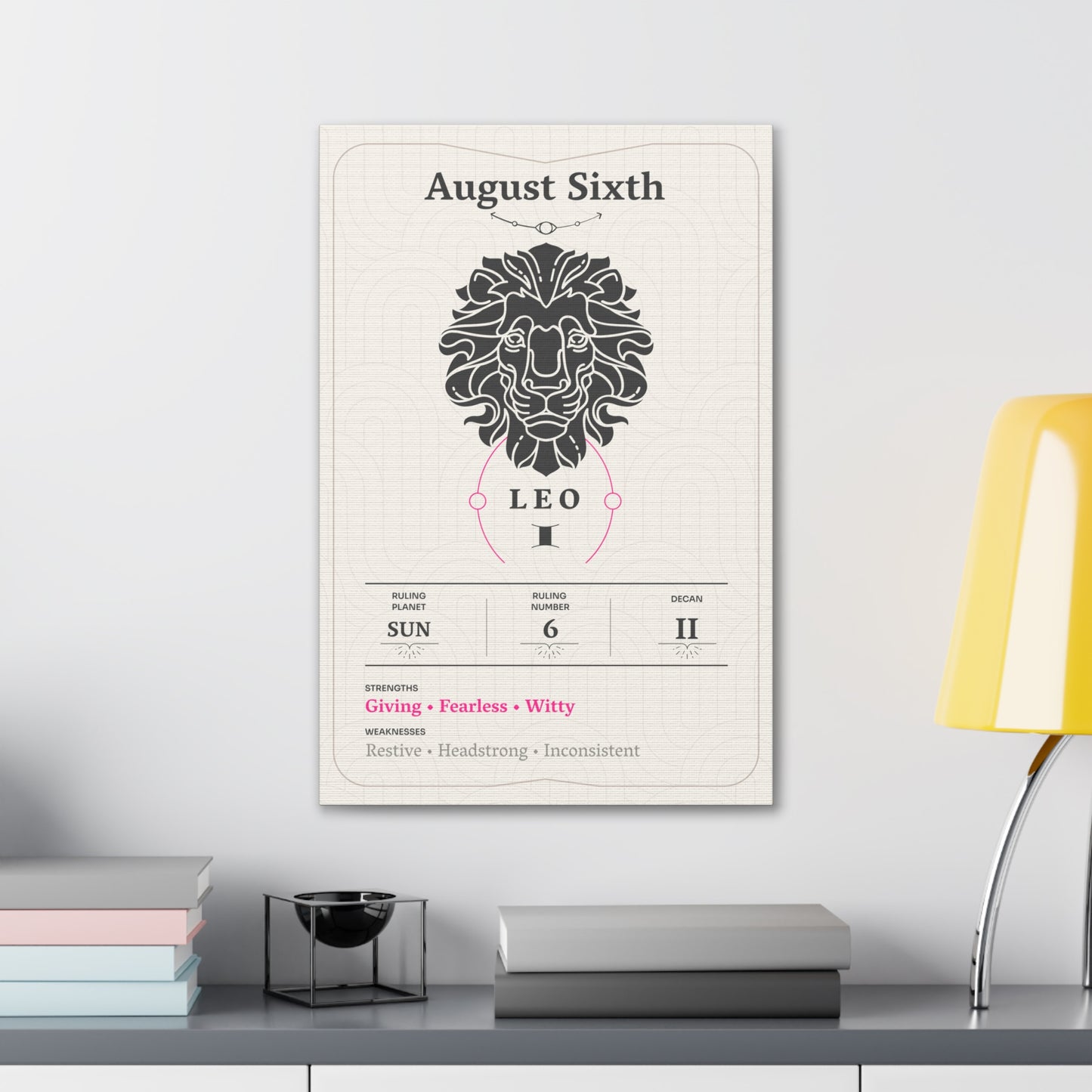 August Sixth Canvas