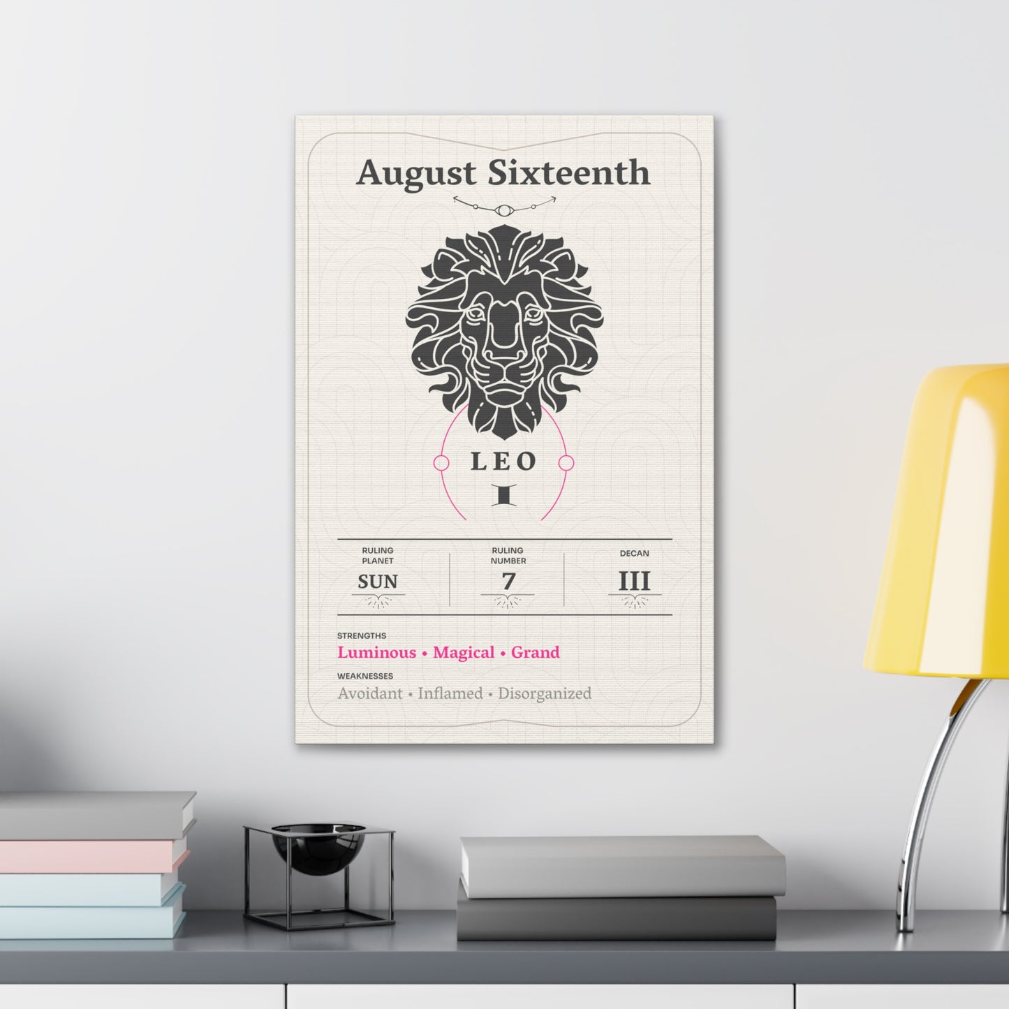 August Sixteenth Canvas