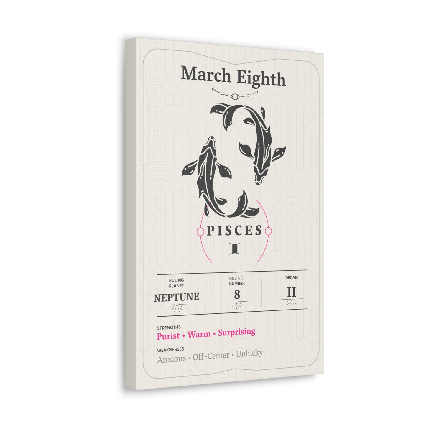 March Eighth Canvas