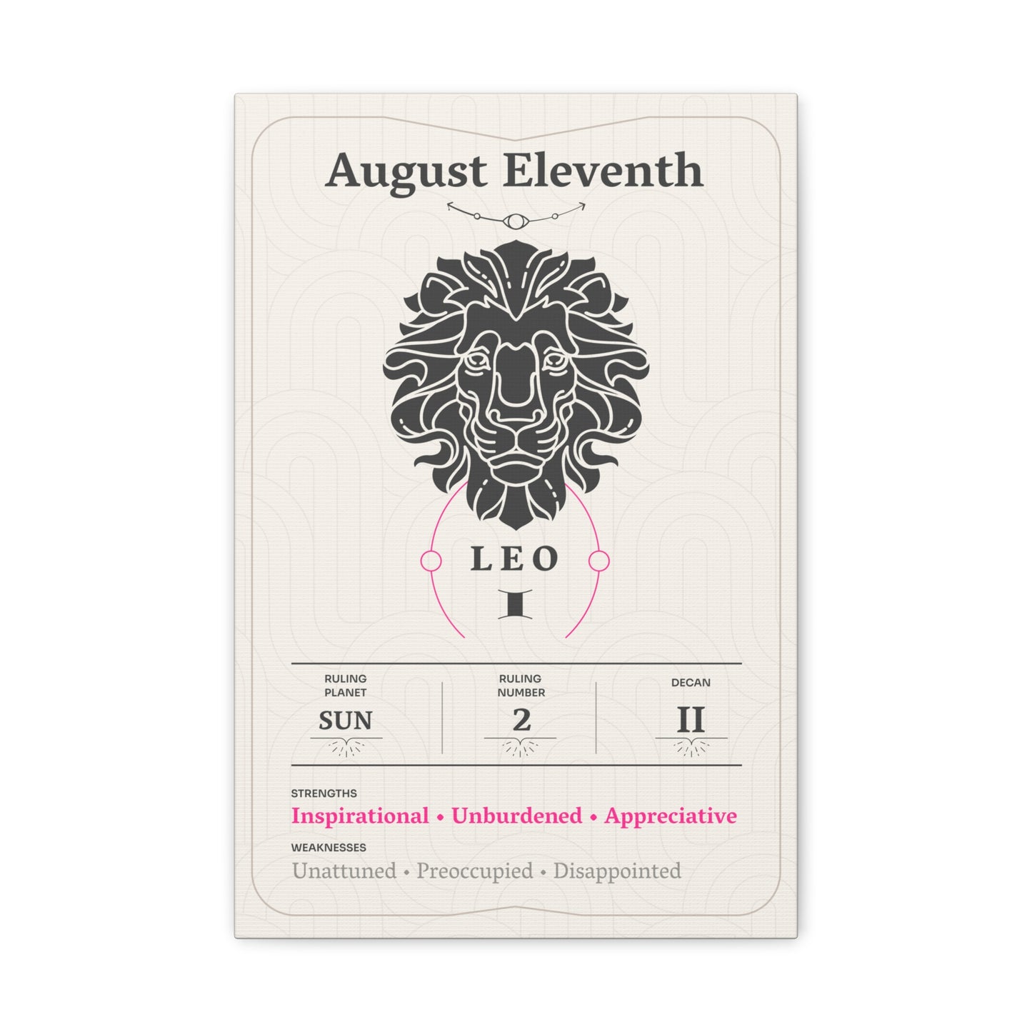 August Eleventh Canvas