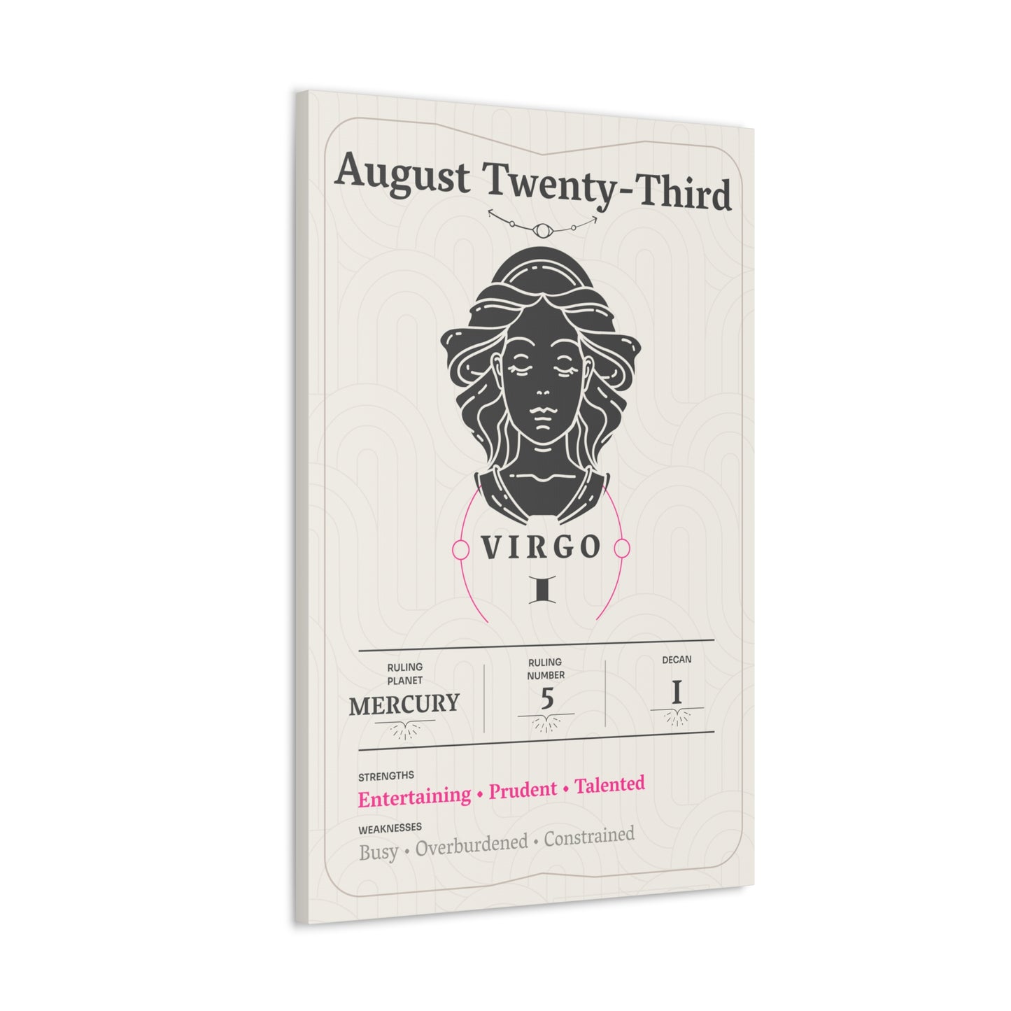 August Twenty-Third Canvas