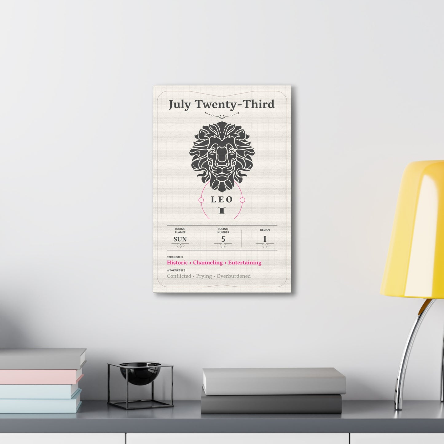 July Twenty-Third Canvas