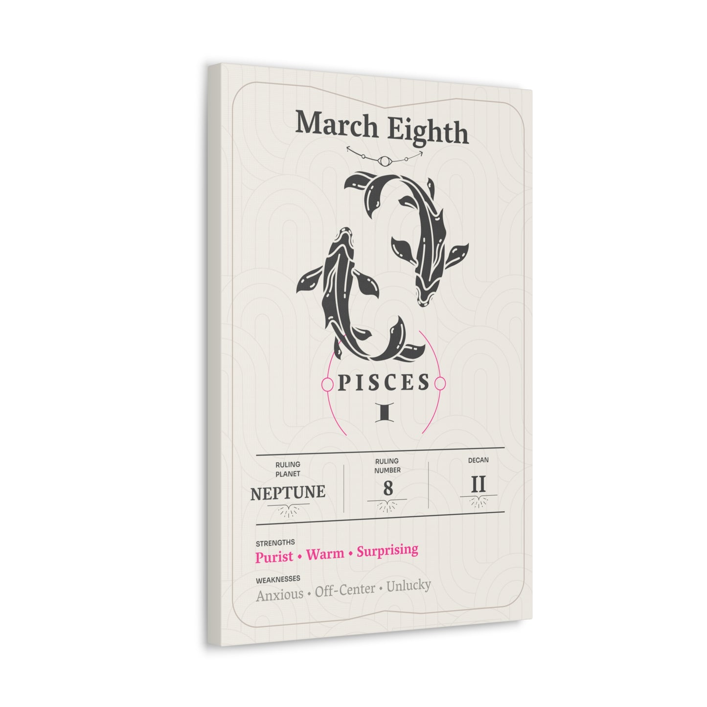 March Eighth Canvas