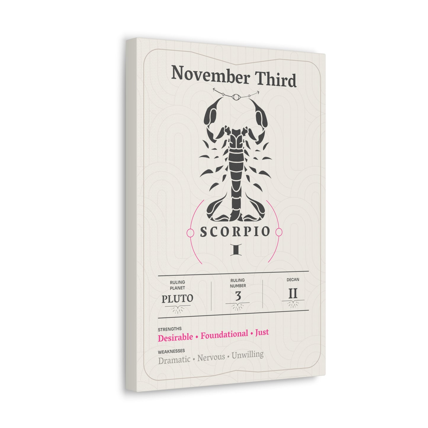 November Third Canvas