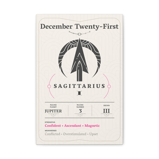 December Twenty-First Canvas