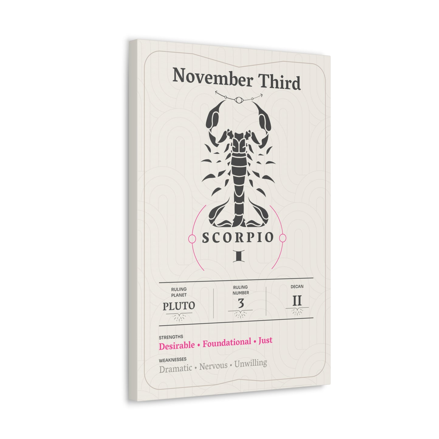 November Third Canvas