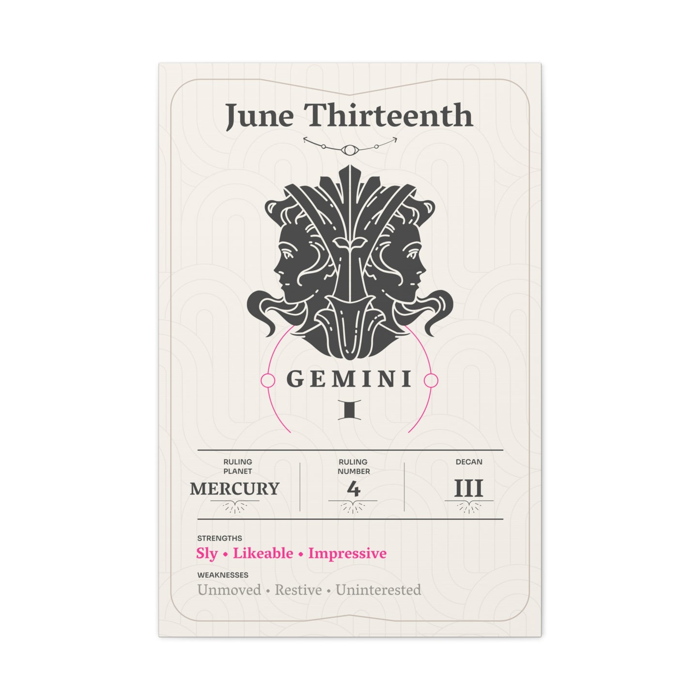 June Thirteenth Canvas