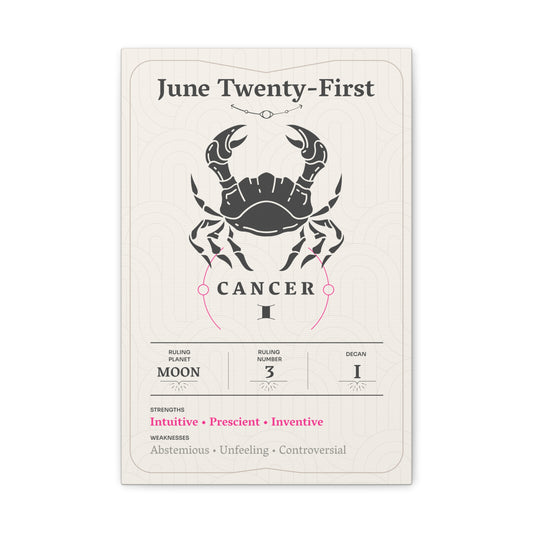 June Twenty-First Canvas