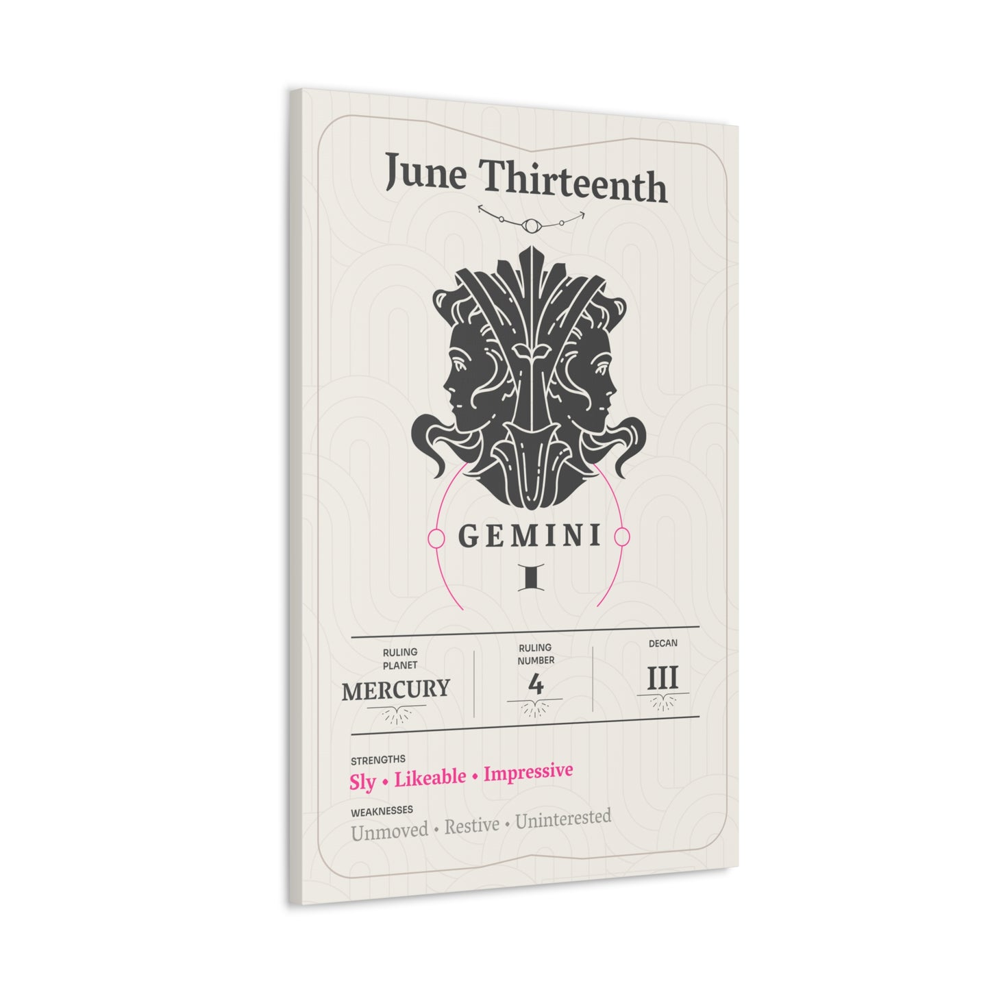 June Thirteenth Canvas