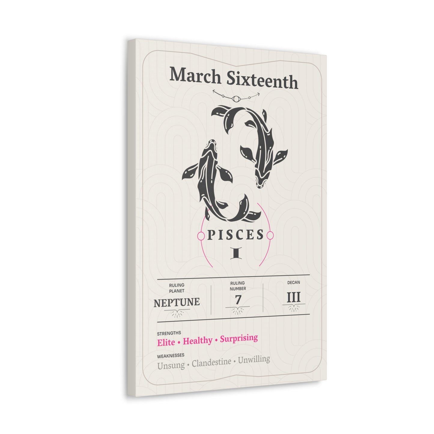 March Sixteenth Canvas