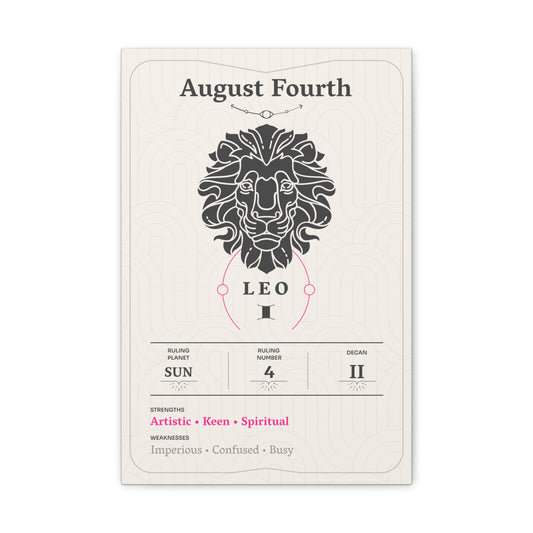 August Fourth Canvas