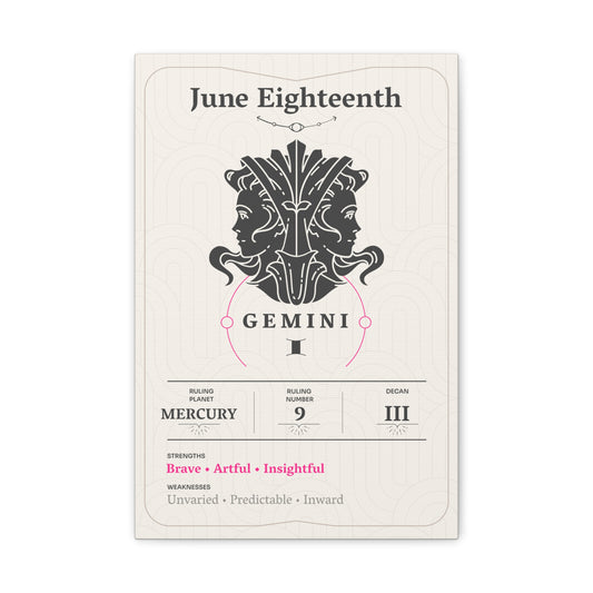 June Eighteenth Canvas