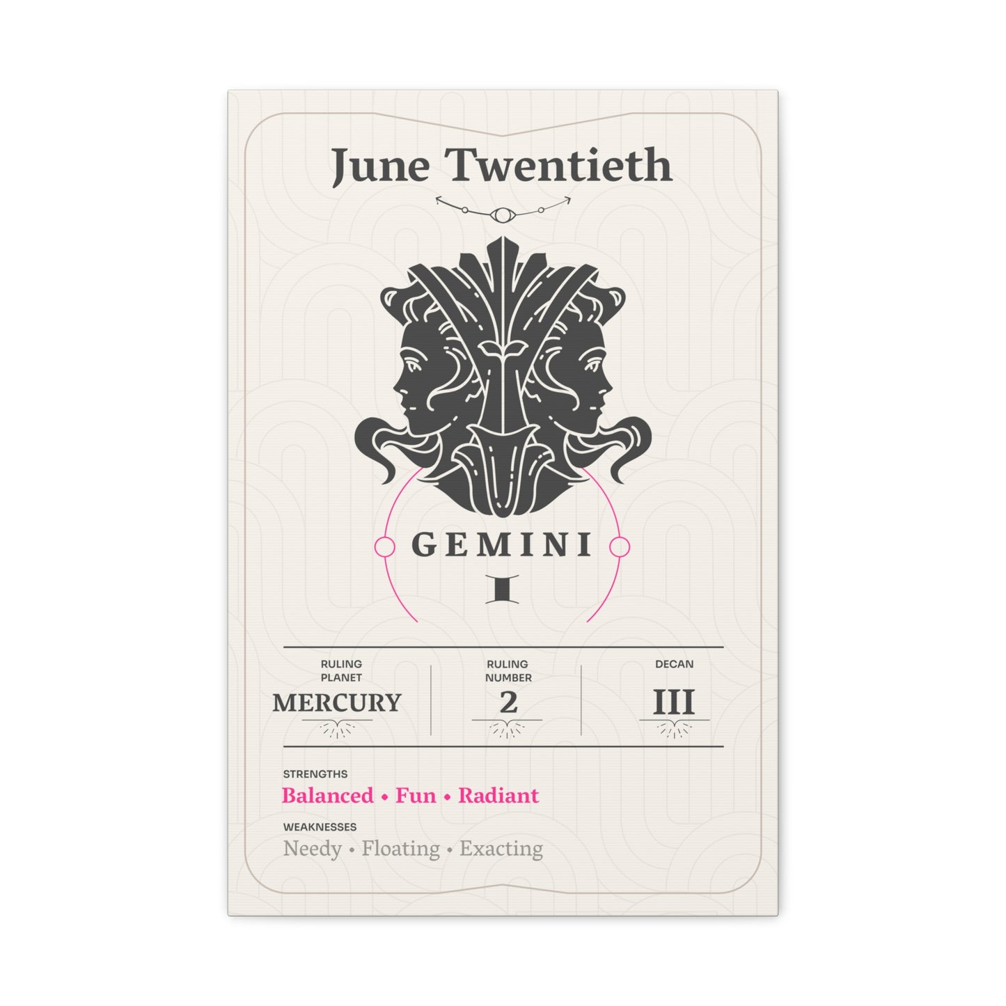 June Twentieth Canvas