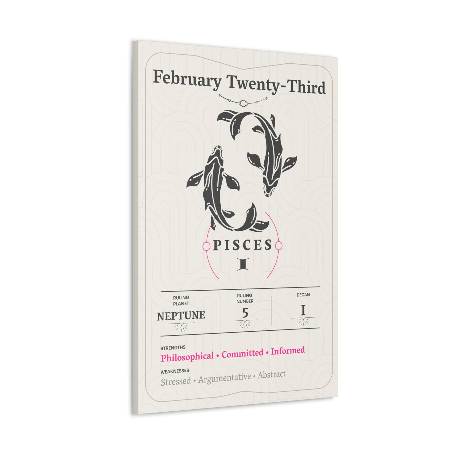 February Twenty-Third Canvas