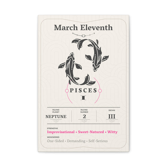 March Eleventh Canvas