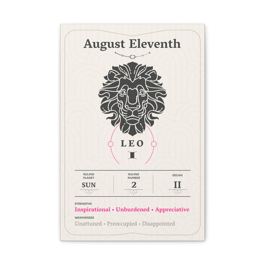 August Eleventh Canvas