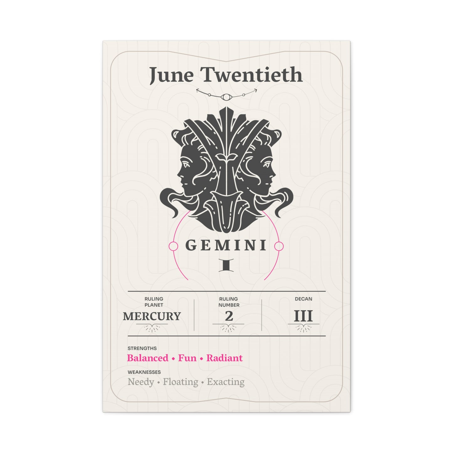 June Twentieth Canvas